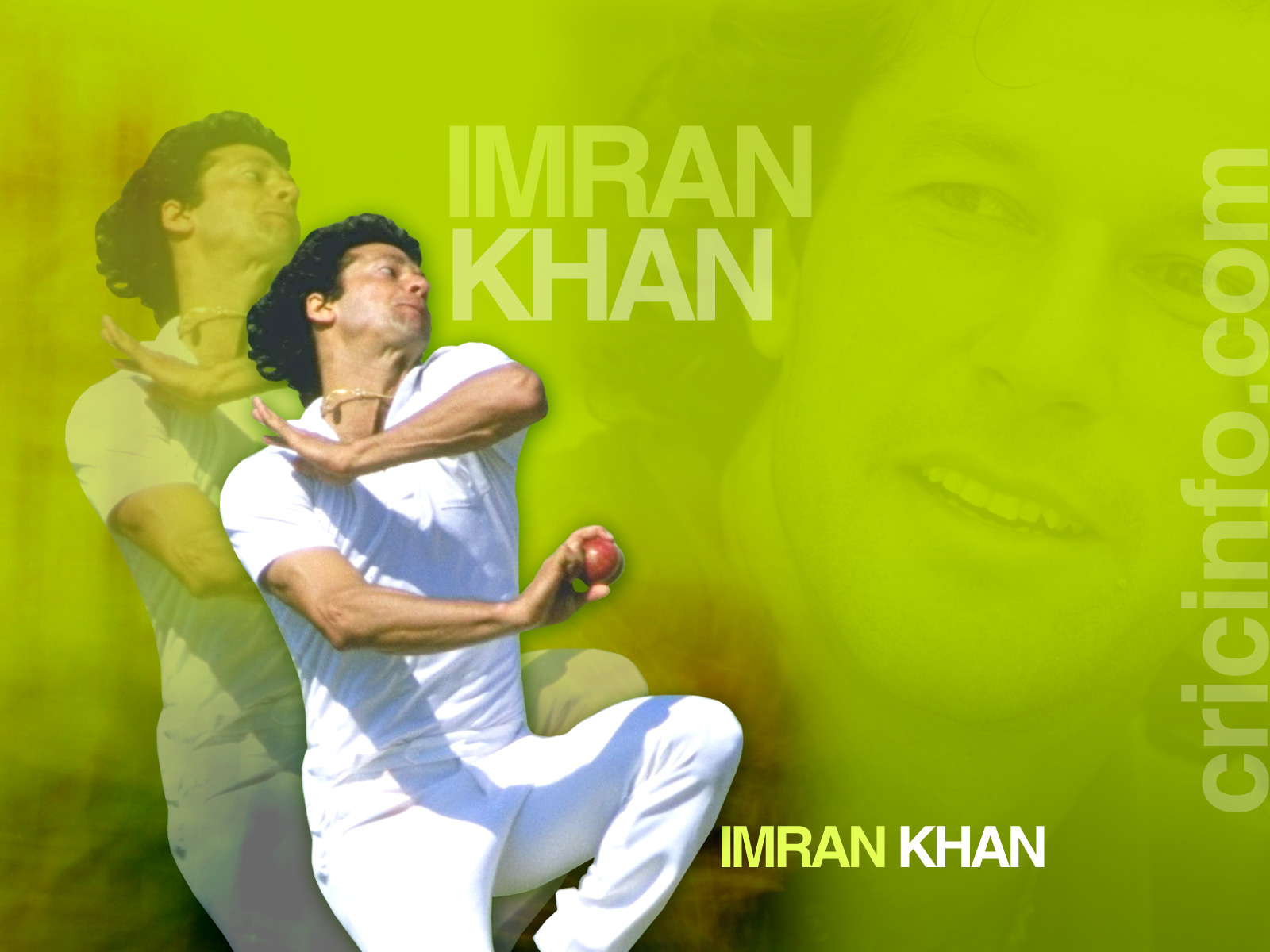 Imran Khan Young Bowling - HD Wallpaper 