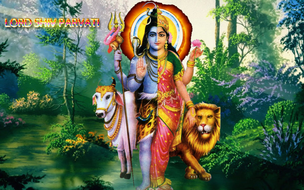 Mahadev Parvati Images Hd & Ardhanarishvara Photo - Mahadev And Mata Parvati - HD Wallpaper 