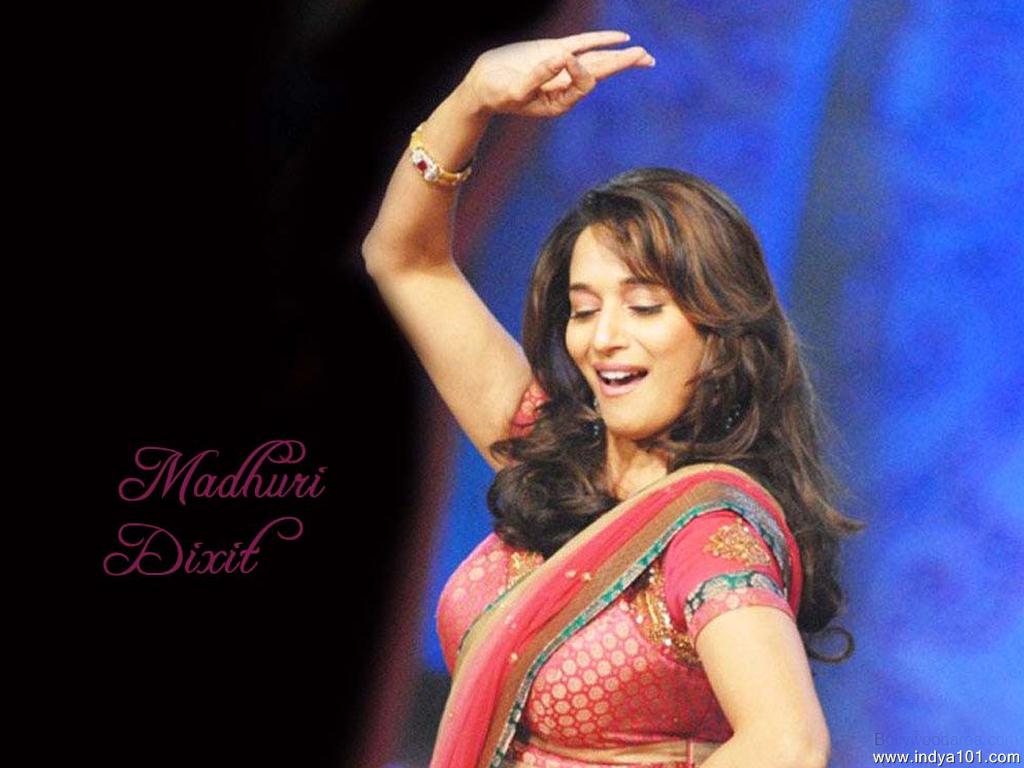 Hot Actress Wallpaper Madhuri Dixit - HD Wallpaper 