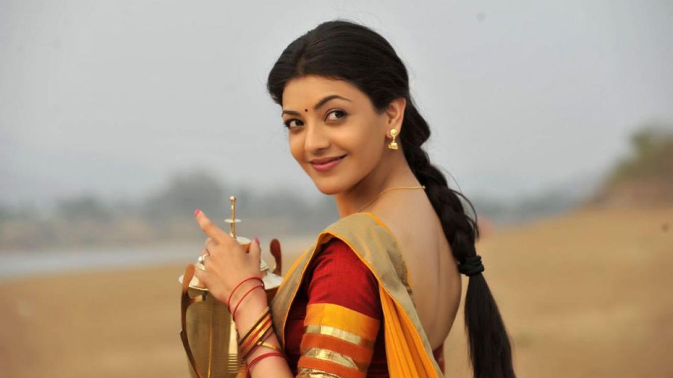 Kajal Agarwal Latest Uncategorized - Saree Kajal Agarwal Hd - HD Wallpaper 
