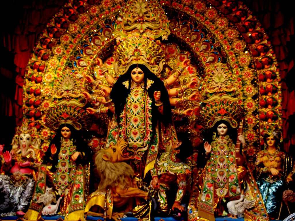 Durga Puja Images With Quotes - Durga Puja Festivals India - HD Wallpaper 