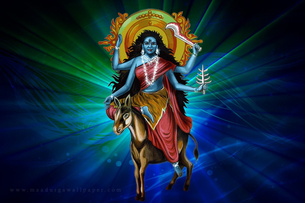 Goddess Kaalratri Photo - Maa Kalratri - HD Wallpaper 