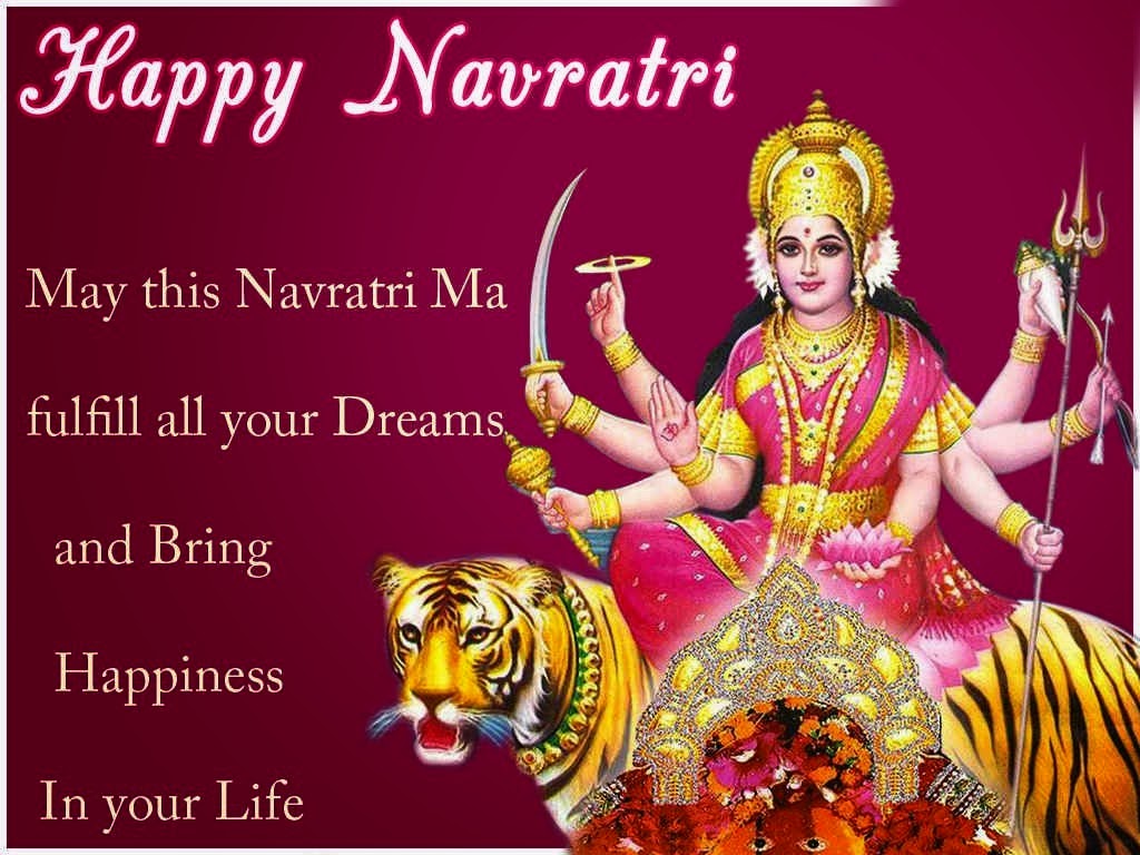 Happy Navratri Wallpaper - Happy Navratri - HD Wallpaper 