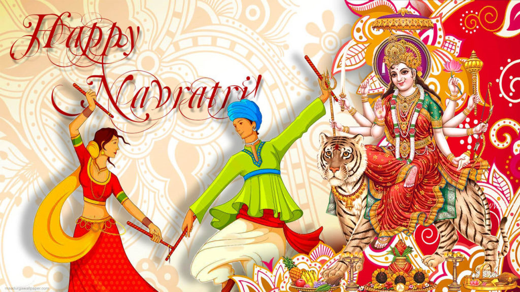 Happy Navaratri Maa Durga Ultra Hd Images - Happy Durga Puja 2019 -  1024x576 Wallpaper 