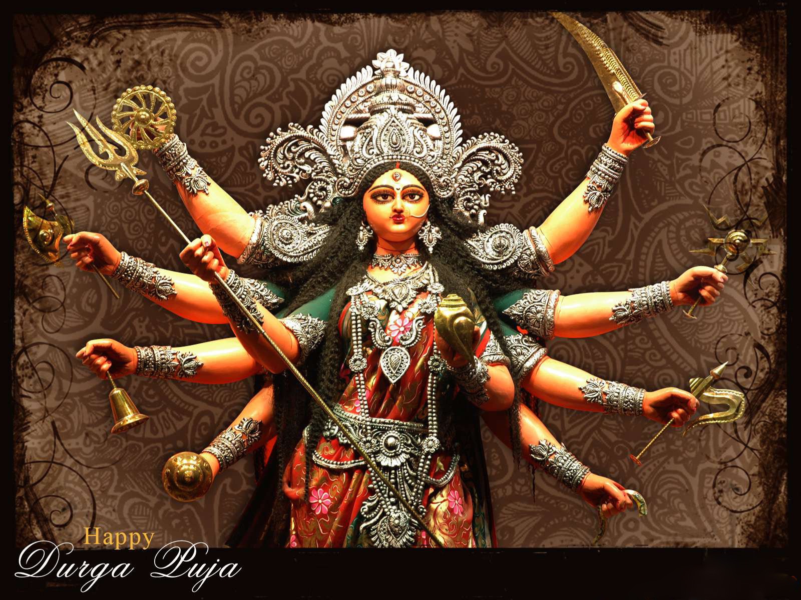 Amba Maa Wallpapers On Festival Navratri Free Download - Durga Puja  Wallpaper Free Download - 1600x1200 Wallpaper 