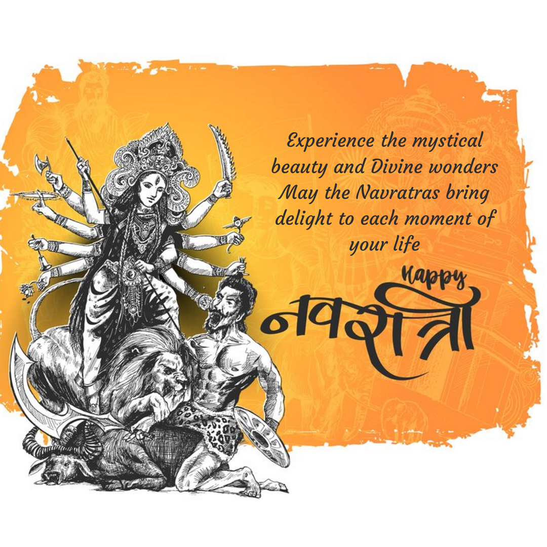 Navratri Image Hd For Whatsapp - White Background Durga Puja - HD Wallpaper 