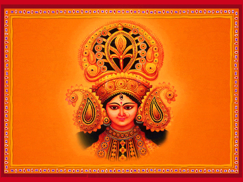 Maa Durga Pictures - Jai Mata Di Painting - 1024x768 Wallpaper 
