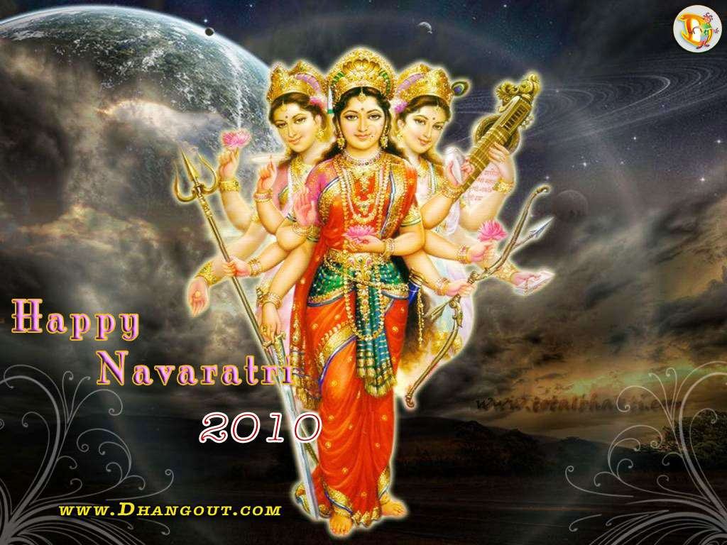 Navratri Wallpaper Full Size - Dakshayani Goddess - HD Wallpaper 