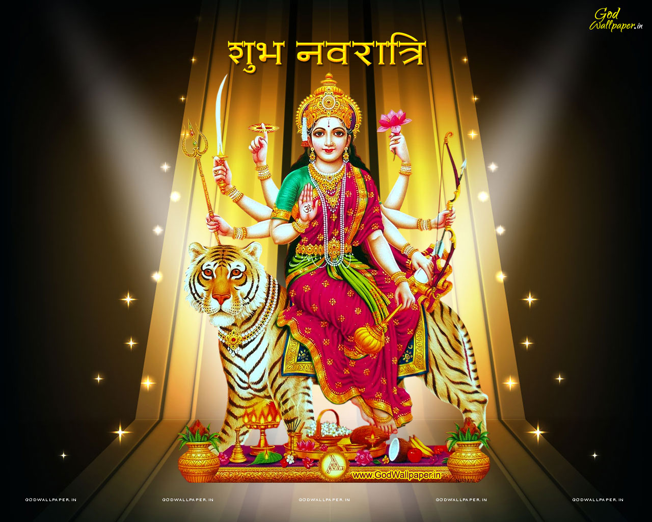 Navratri Wallpaper Full Size - Mata Ji Png Image Hd - HD Wallpaper 