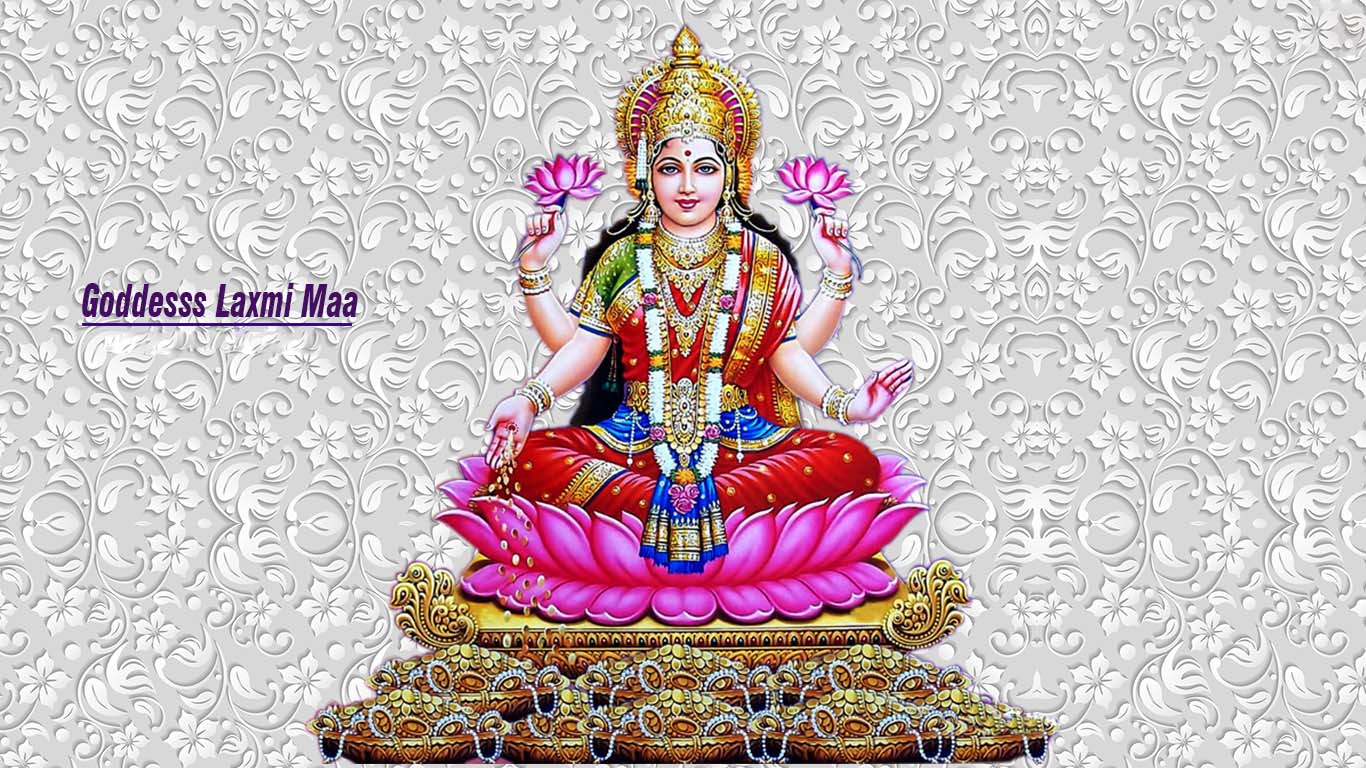 Laxmi Devi Photos Download - Goddess Lakshmi Happy Diwali 2019 - 1366x768  Wallpaper 