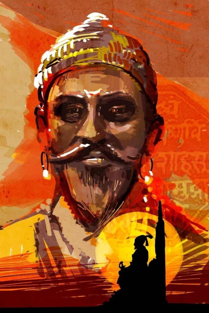 Painting Shivaji Maharaj Wallpaper Hd - 682x1024 Wallpaper 