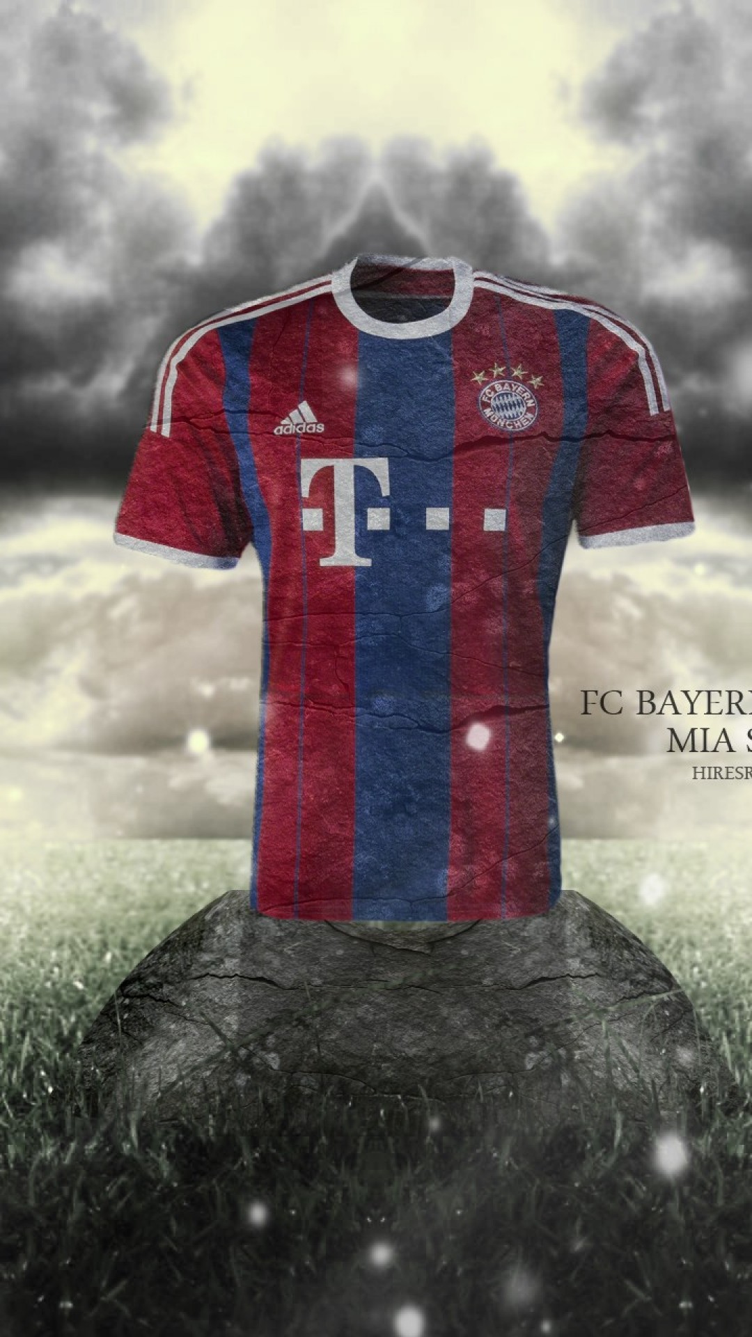 Iphone 8 Plus Bayern Munich Wallpaper - Qatar Barcelona - HD Wallpaper 