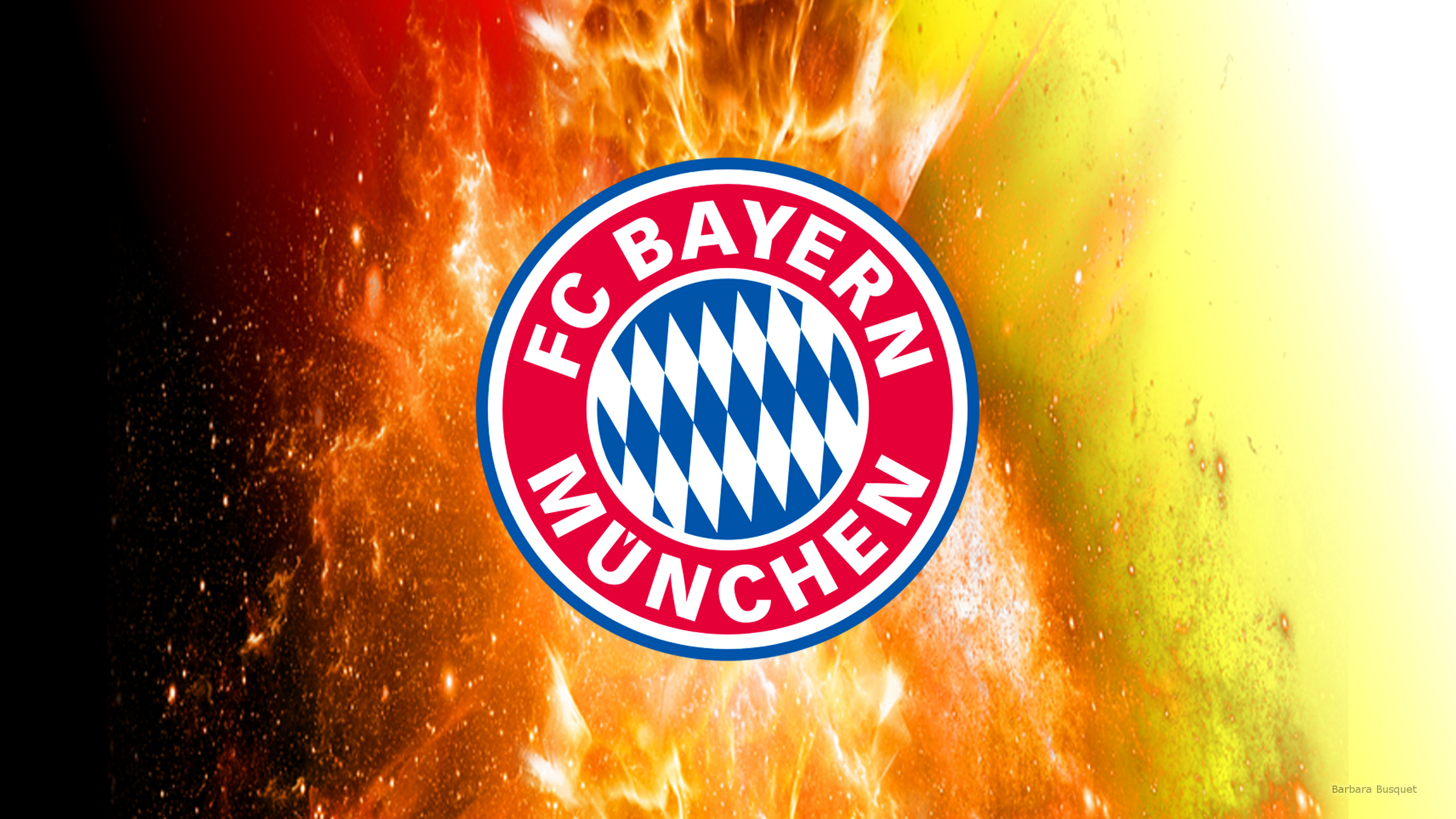 Bayern Munich With Fire - HD Wallpaper 