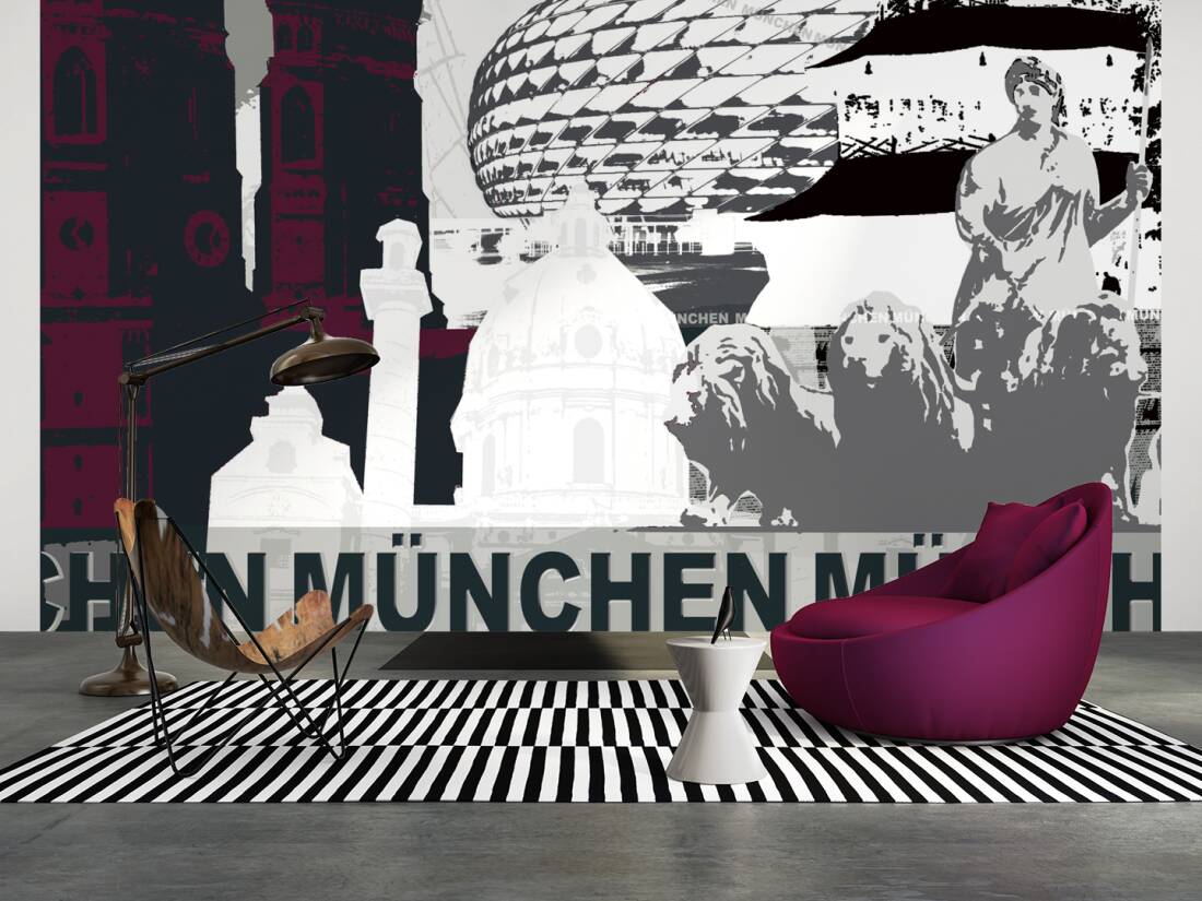 Livingwalls Photo Wallpaper Munich - Fototapete München - HD Wallpaper 