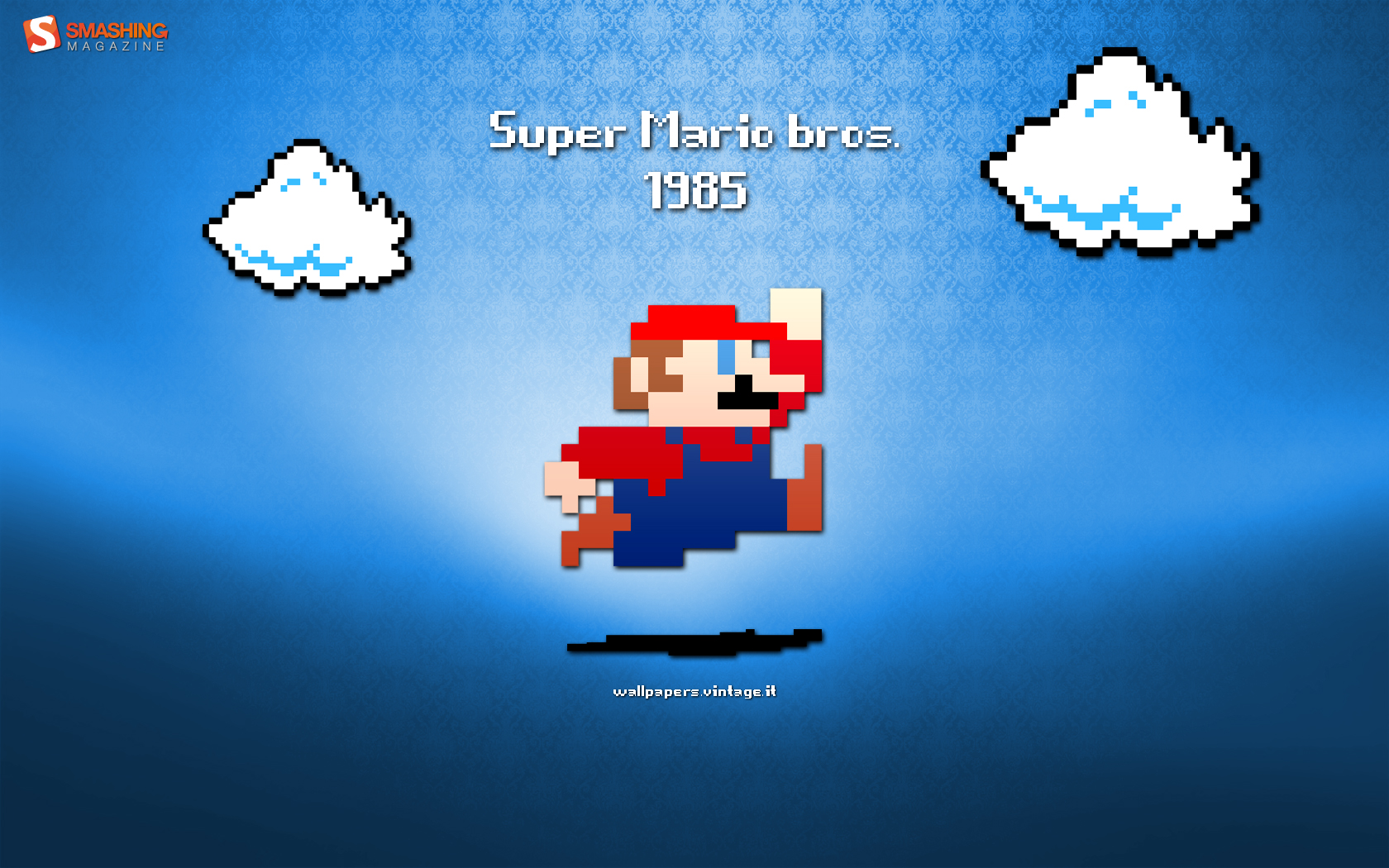 Super Mario Bros Vintage - HD Wallpaper 