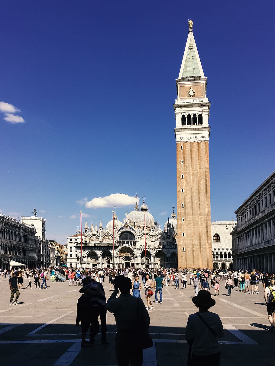 Italy, Venezia, Piazza San Marco, Square, Europe, City, - HD Wallpaper 