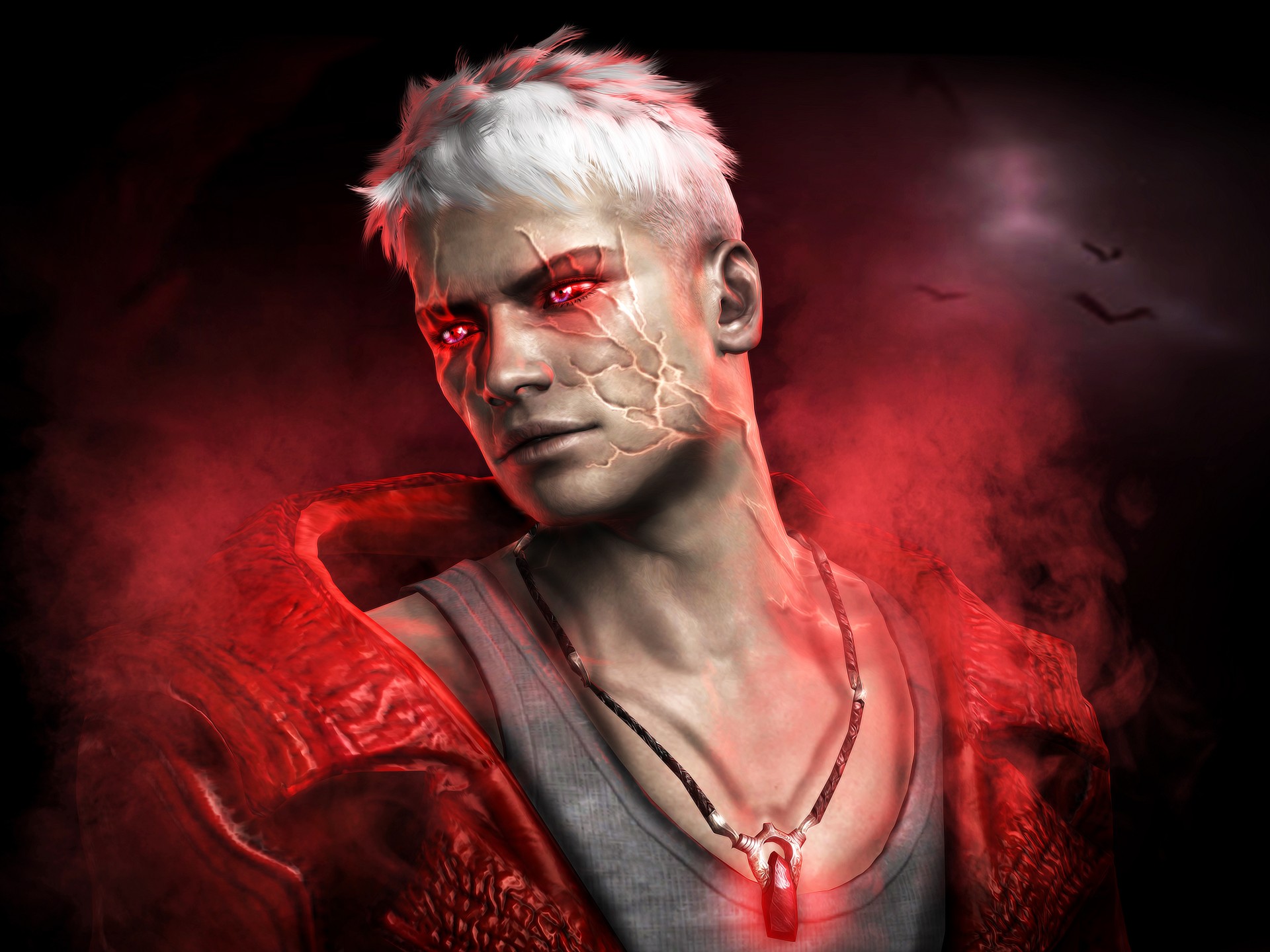 Dmc Devil May Cry Dante White Hair 1920x1440 Wallpaper teahub.io