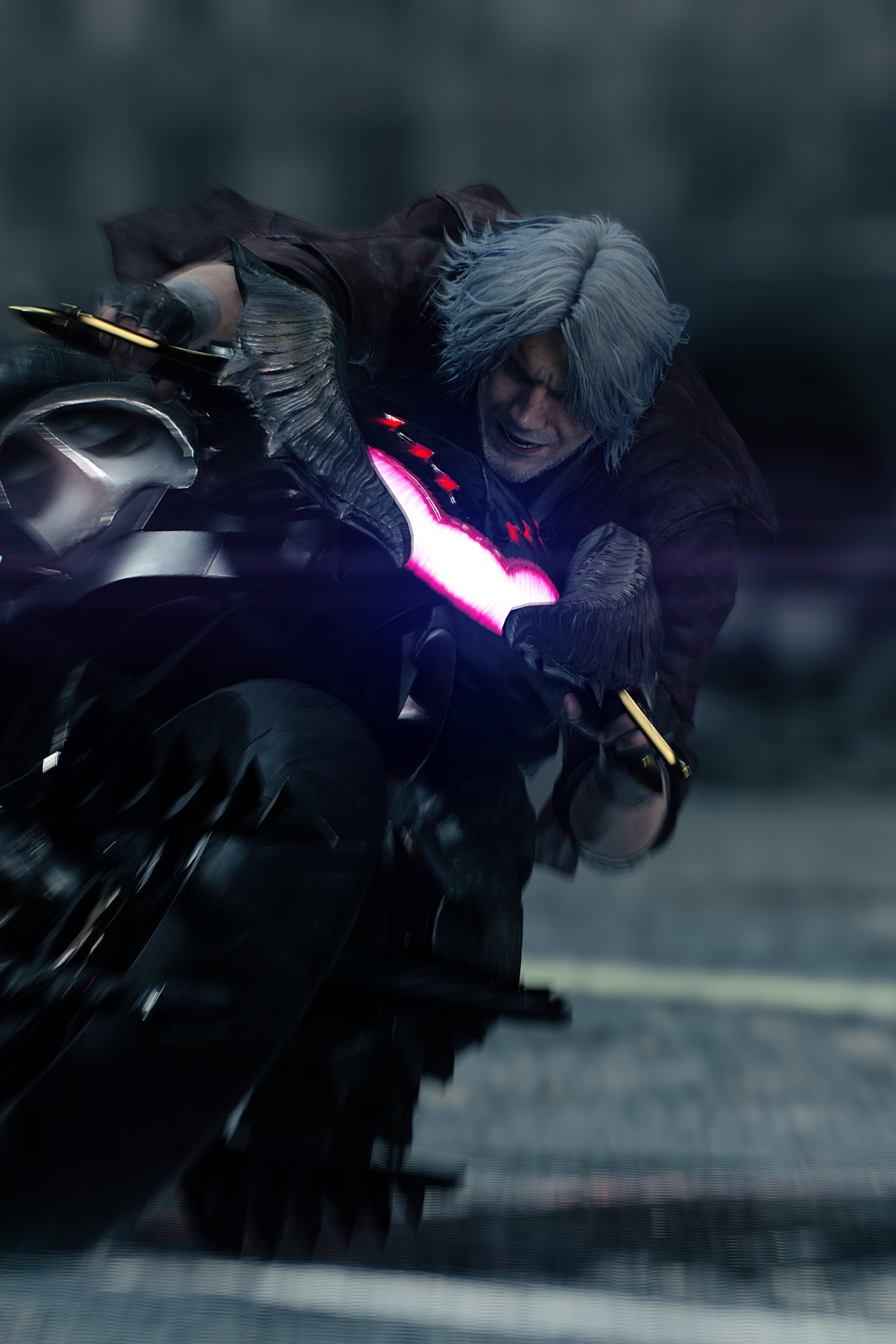 2019 Game, Dante, Devil May Cry 5, Wallpaper - Devil May Cry 5 Dante Motorcycle - HD Wallpaper 