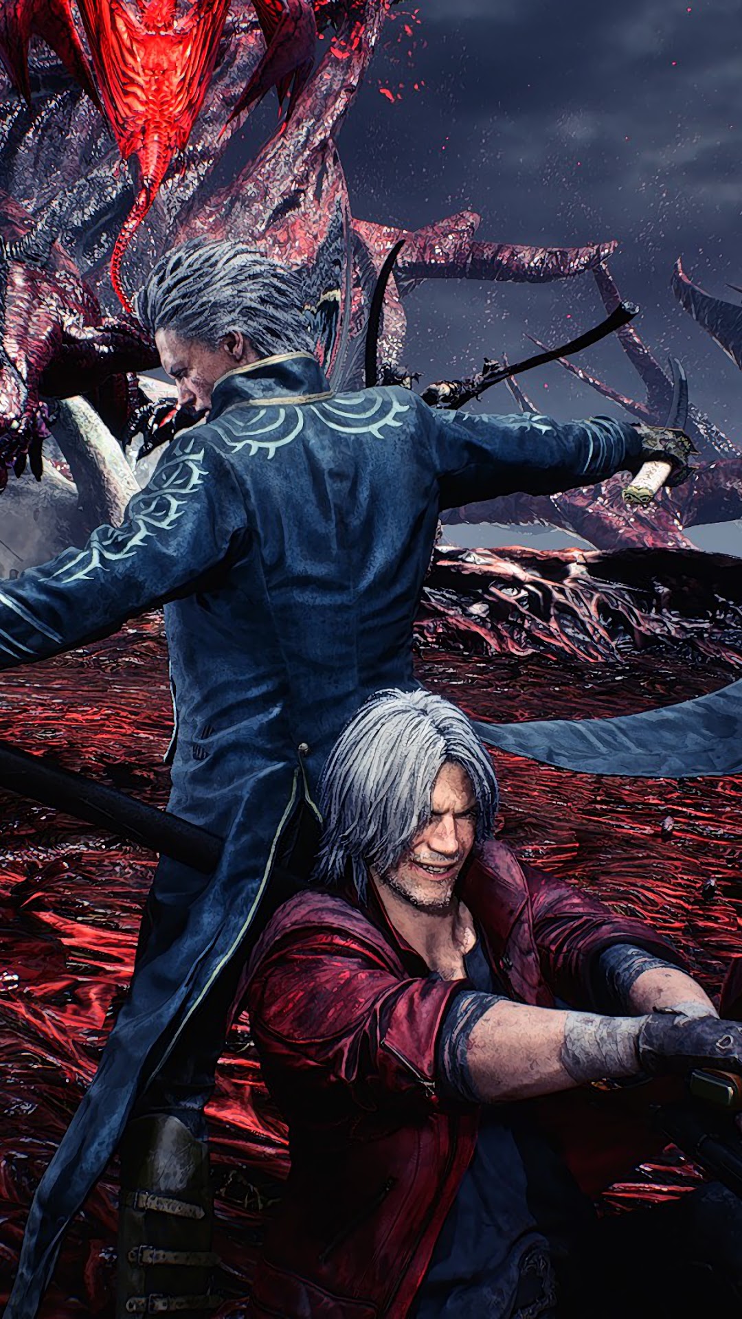 Vergil And Dante, Devil May Cry 5, 4k, - Visual Arts - HD Wallpaper 