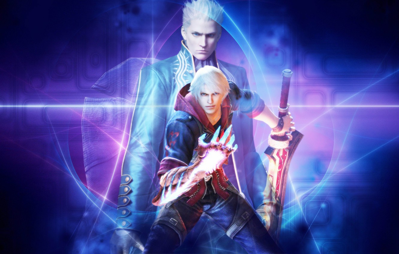 Photo Wallpaper Hand, The Demon, Demon, Sword, Game, - Devil May Cry Wallpaper Nero - HD Wallpaper 