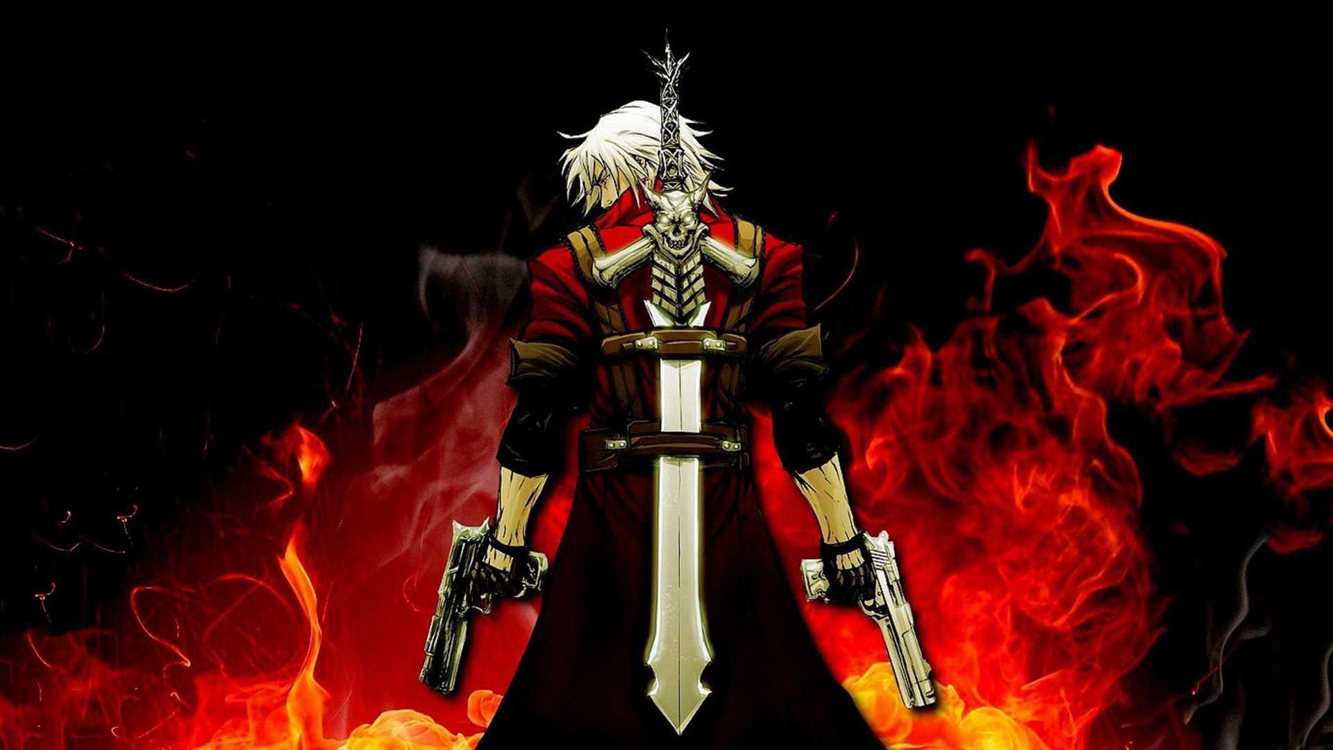 Devil May Cry 4 Wallpaper In - Demon Slayer Wallpaper Hd - HD Wallpaper 