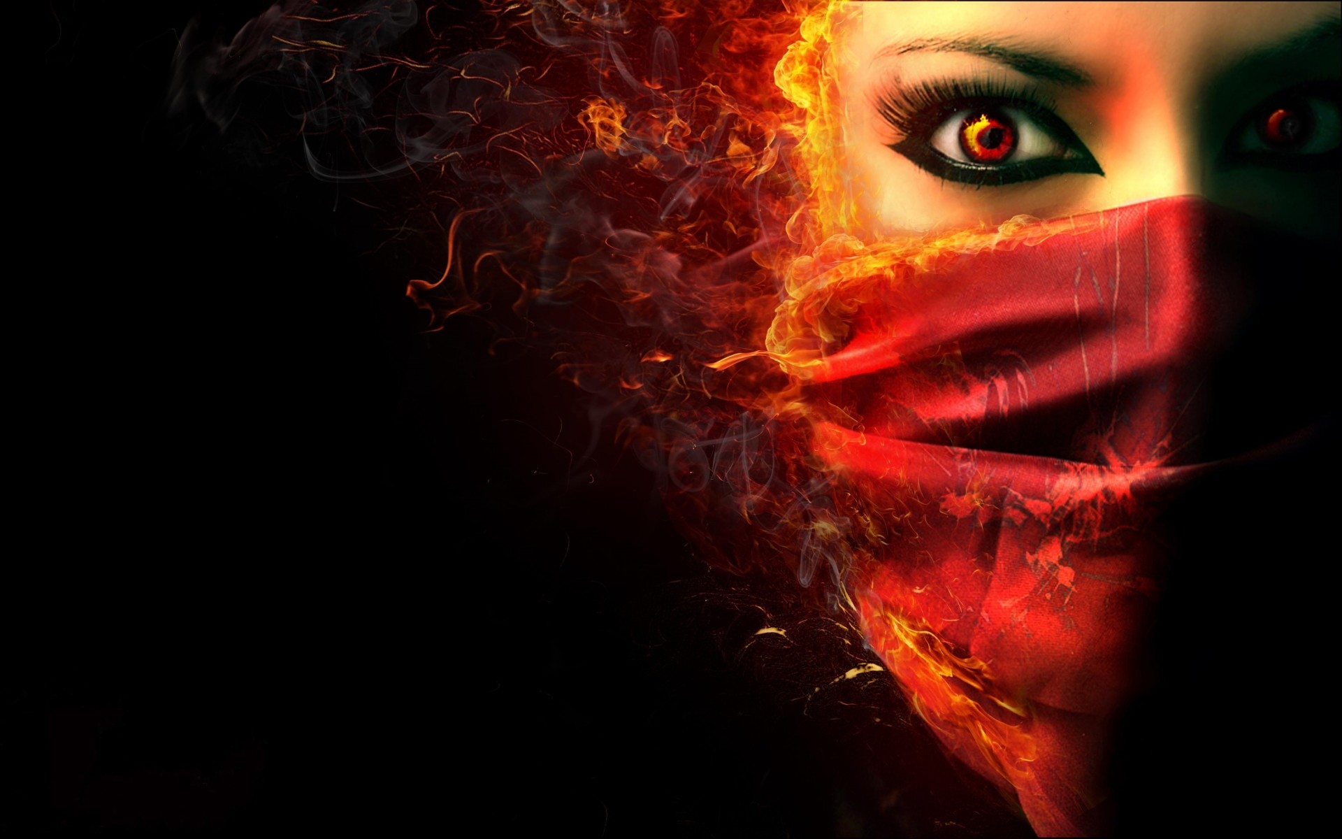 1920x1200, Devil Face Desktop Wallpaper Full Hd Pics - Evil Woman - HD Wallpaper 