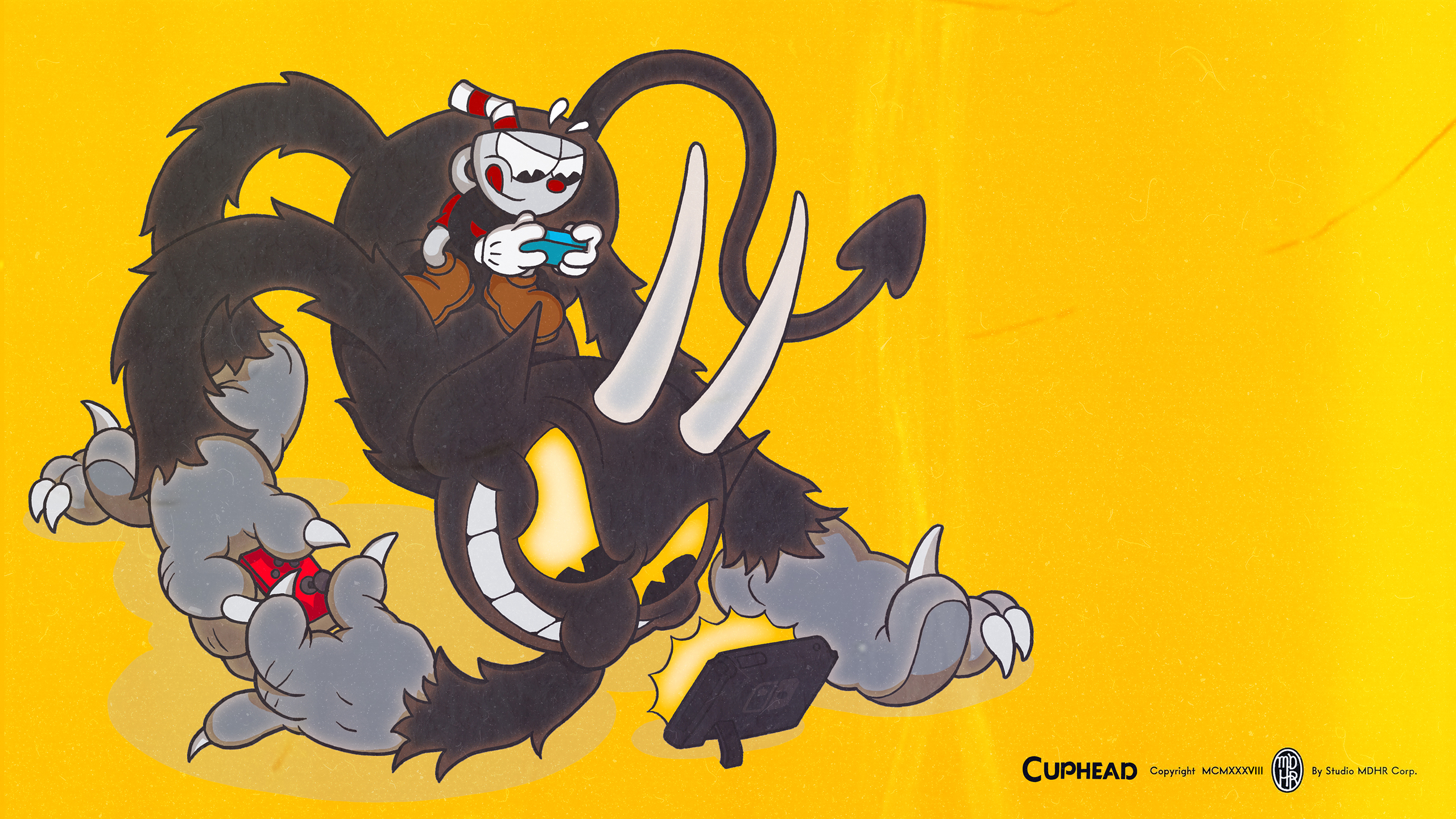 Cuphead And Devil Switch - HD Wallpaper 