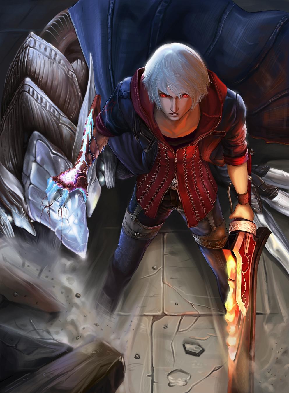 Devil May Cry 4 Nero Art - HD Wallpaper 