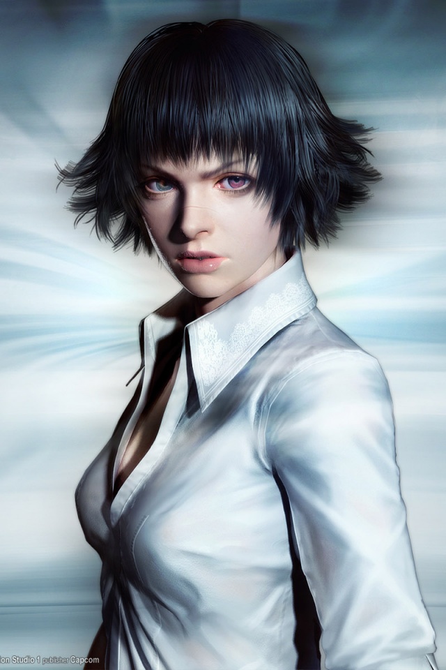 Devil May Cry Iphone Wallpaper - Lady Eyes Devil May Cry - HD Wallpaper 