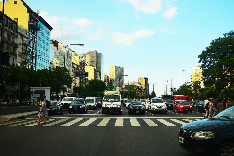 Argentina, 9 De Julio Avenue, Buenos Aires, Road, Streets, - Street - HD Wallpaper 