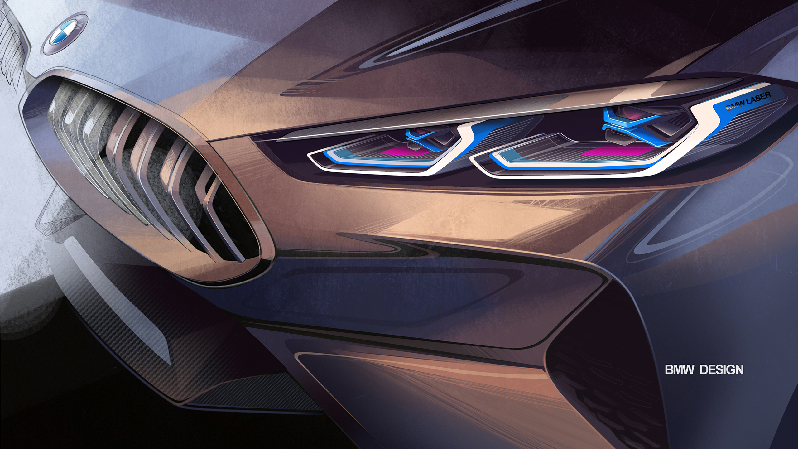 Bmw 8 Series Drawings - HD Wallpaper 