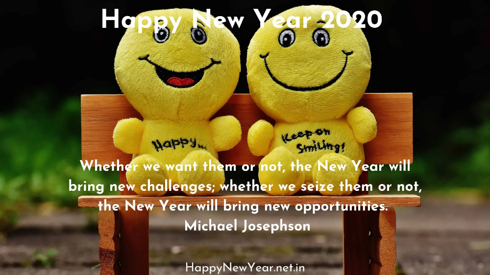 Happy New Year 2020 With Quotes - HD Wallpaper 