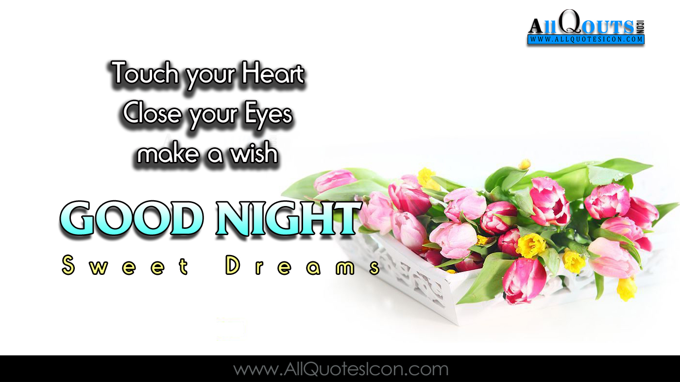 Good Night Wallpapers English Quotes Wishes For Whatsapp - Tulip - HD Wallpaper 