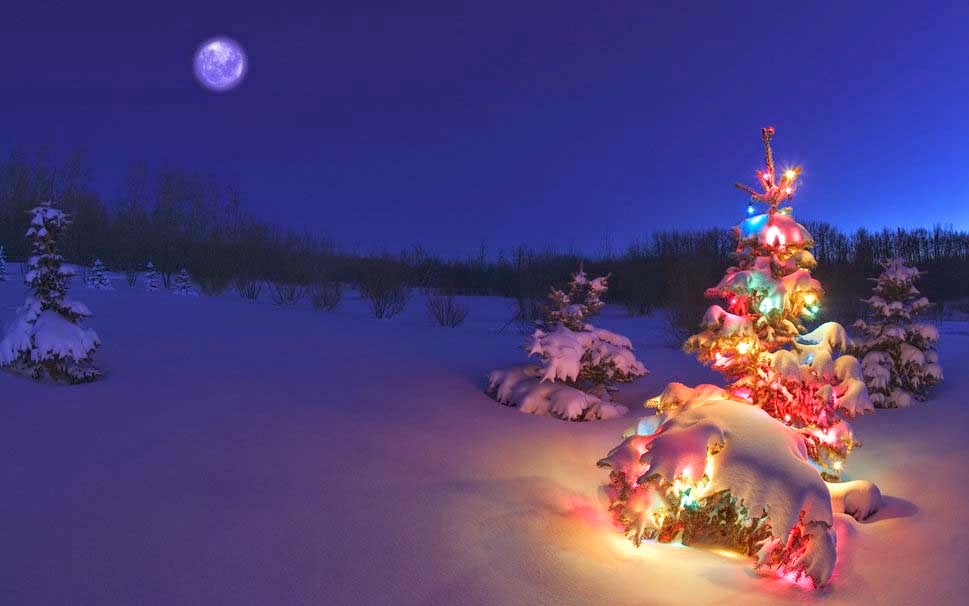 Good Night Hd Images Pictures - Christmas Night - HD Wallpaper 