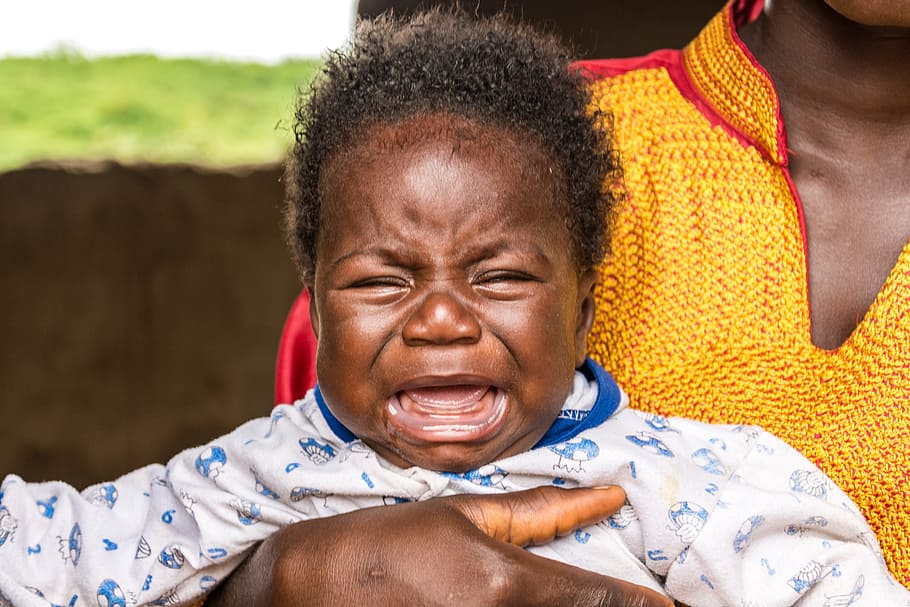 Baby Crying, Todler, Boy, Child, Infant, Sitting, Young, - Nigerian Babies - HD Wallpaper 
