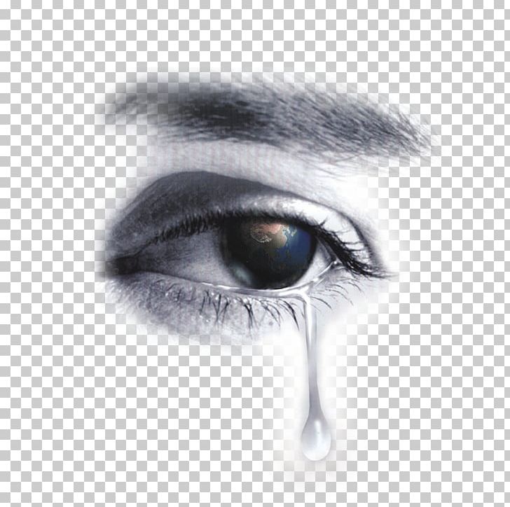 Tears Eye Sadness Png, Clipart, Black And White, Cartoon - Aura Ssj Blue - HD Wallpaper 