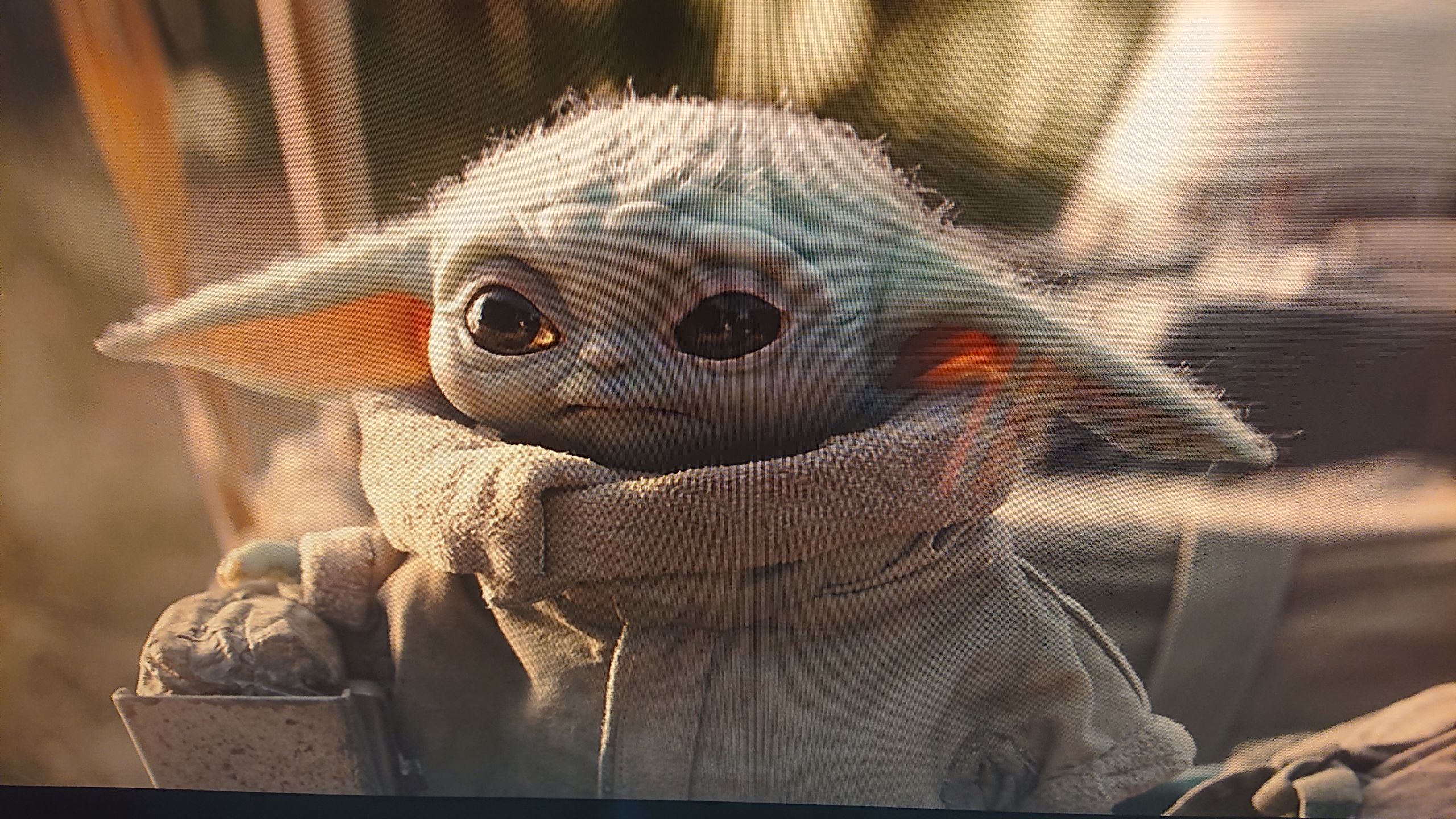 High Quality Sad Baby Yoda Blank Meme Template - Baby Yoda Wallpaper 4k - HD Wallpaper 