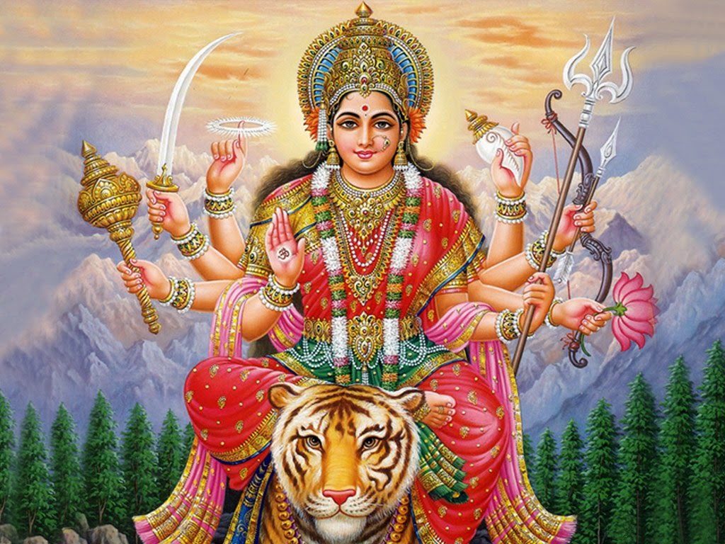 God Wallpaper , Ok Here A Collection Of Animated Hindu - Durga Devi Hindu God - HD Wallpaper 