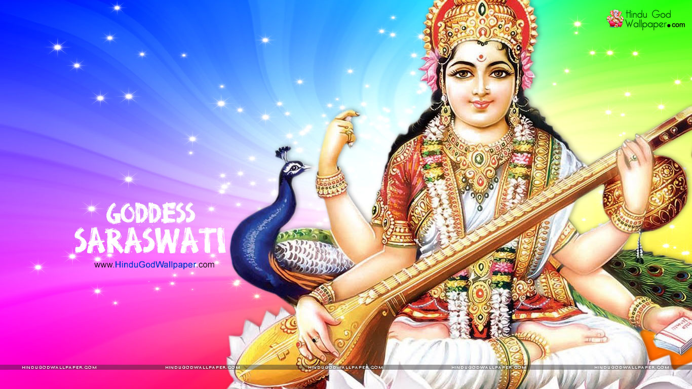 Maa Saraswati - HD Wallpaper 