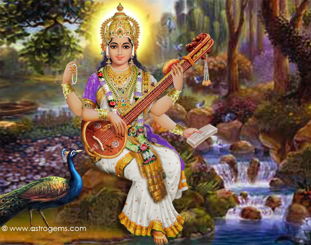 Frequency Bangles - - Maa Saraswati Desktop - HD Wallpaper 