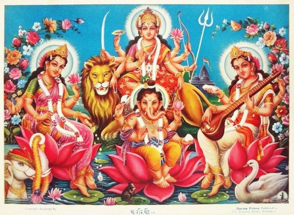 Ganesh Durga - HD Wallpaper 