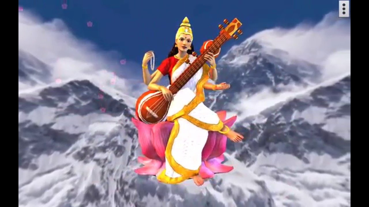 Saraswati Maa Photo 3d - HD Wallpaper 