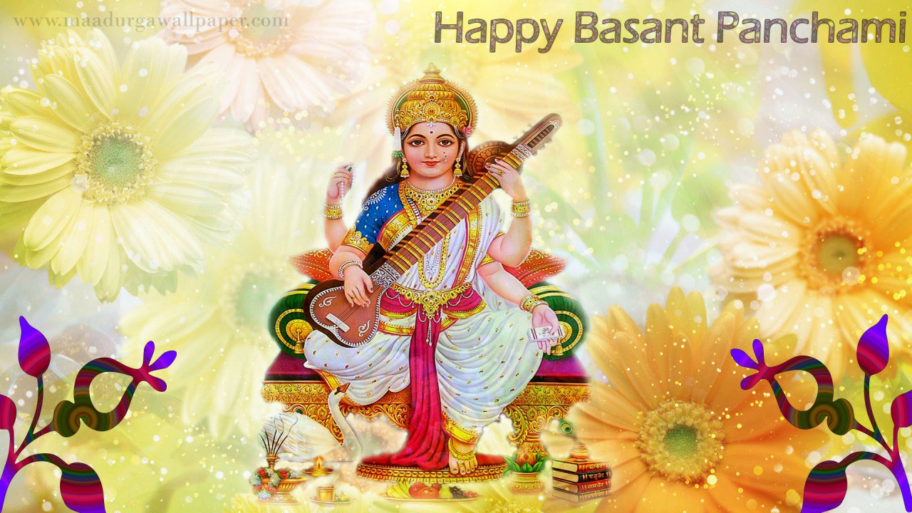Happy Basant Panchami Goddess Saraswati Picture - Vasantha Panchami - 1280x720 Wallpaper Happy Basant Panchami Goddess Saraswati Picture - Vasantha Panchami - 1280x720 Wallpaper