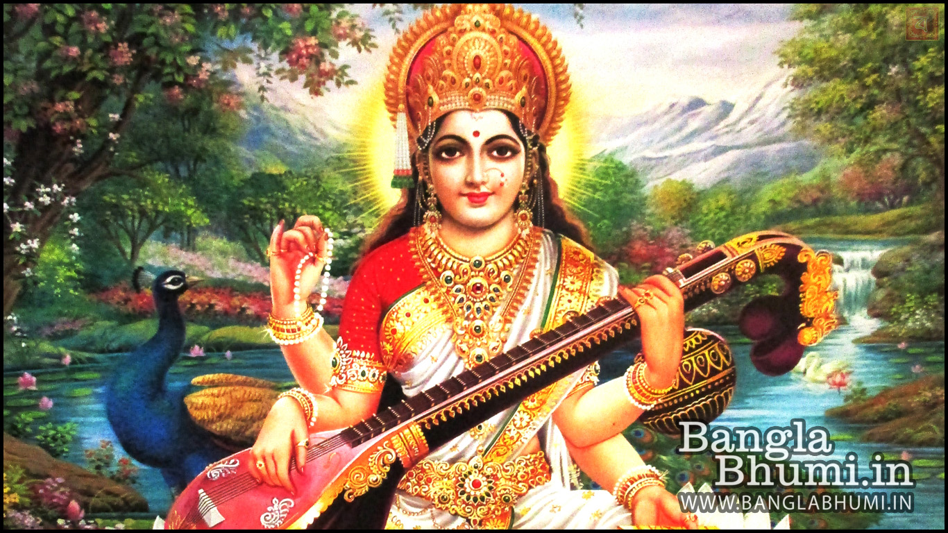 Maa Saraswati Images Hd - HD Wallpaper 