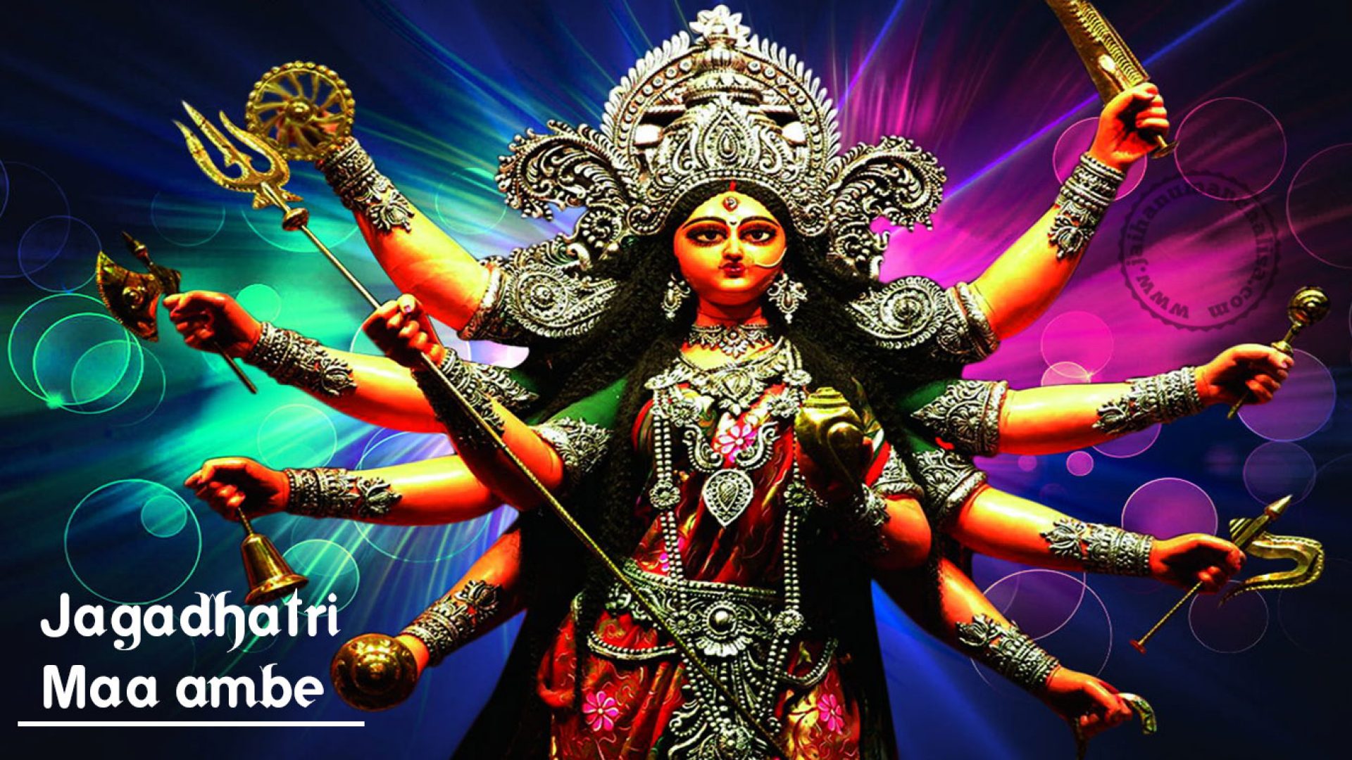 Ten Weapons Of Maa Durga - HD Wallpaper 