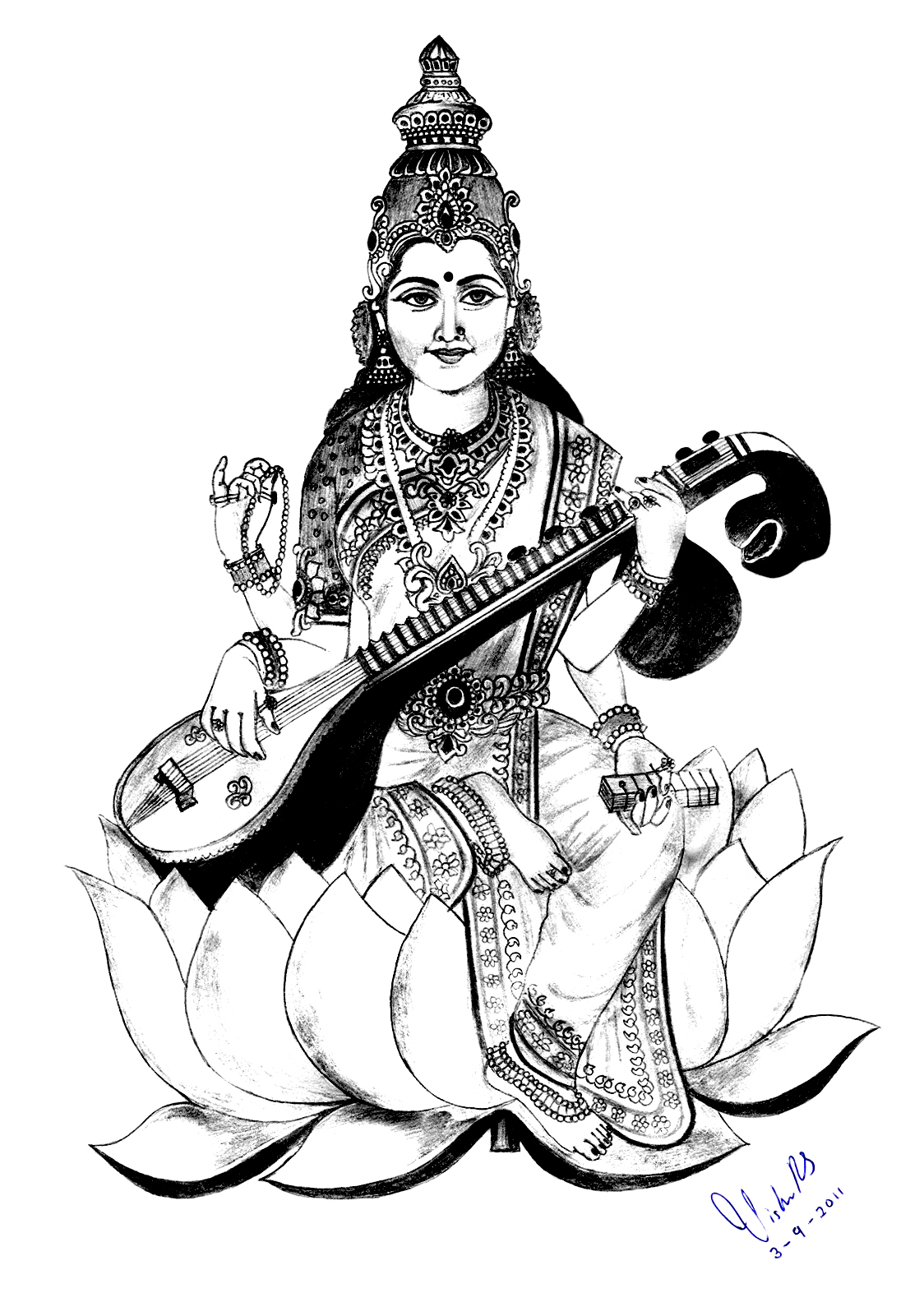 Saraswati Clipart 4 Saraswati Clipart 4 - HD Wallpaper 