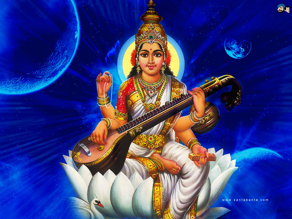 Goddess Saraswati - Happy Saraswati Puja 2020 - 1024x768 Wallpaper -  