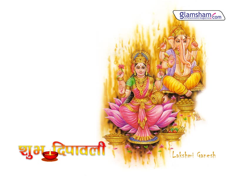 Happy Diwali Laxmi Ganesh - HD Wallpaper 