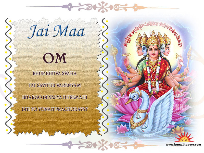 Goddess Gayatri - HD Wallpaper 