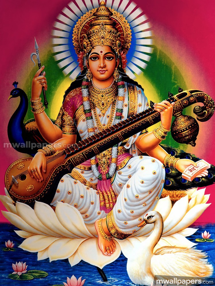 God Saraswati Best Hd Photos 
 Title God Saraswati - HD Wallpaper 